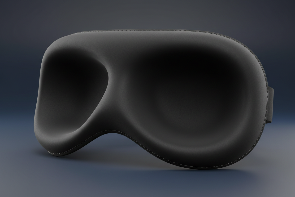 DreamShield 3D Contoured Sleep Eye Mask - Total Blackout Design