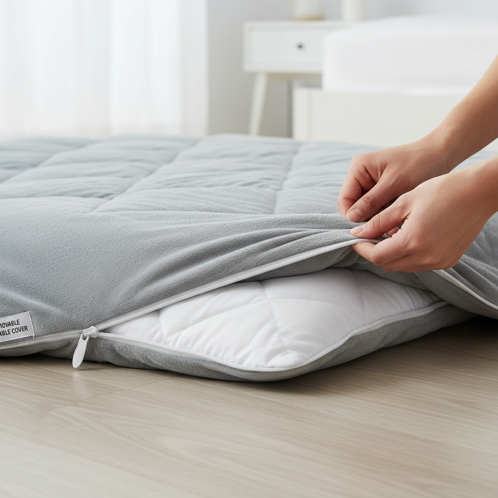Removable washable cover feature