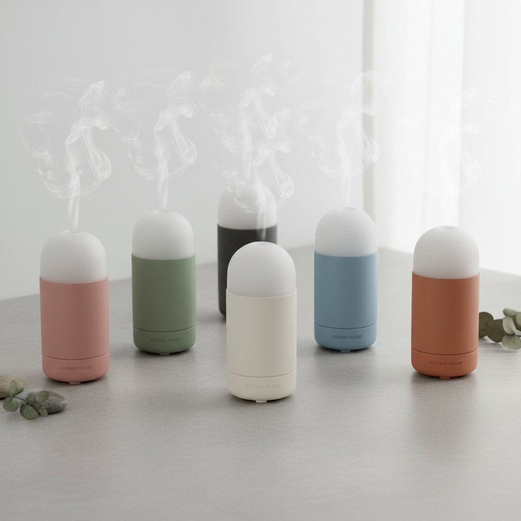 Multiple color options of aromatherapy diffusers